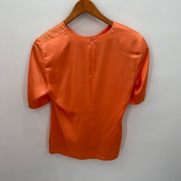 LOUIS FERAUD Vintage Orange Cashmere Wool Button Long Jacket & Blouse Set  // 8 - Picture 11 of 11